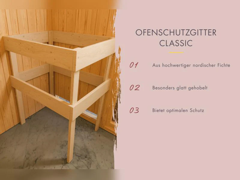 Karibu Fasssauna Quadro 3 inkl. 9 kW Ofen ext. Steuerung - 38 mm - Image 5
