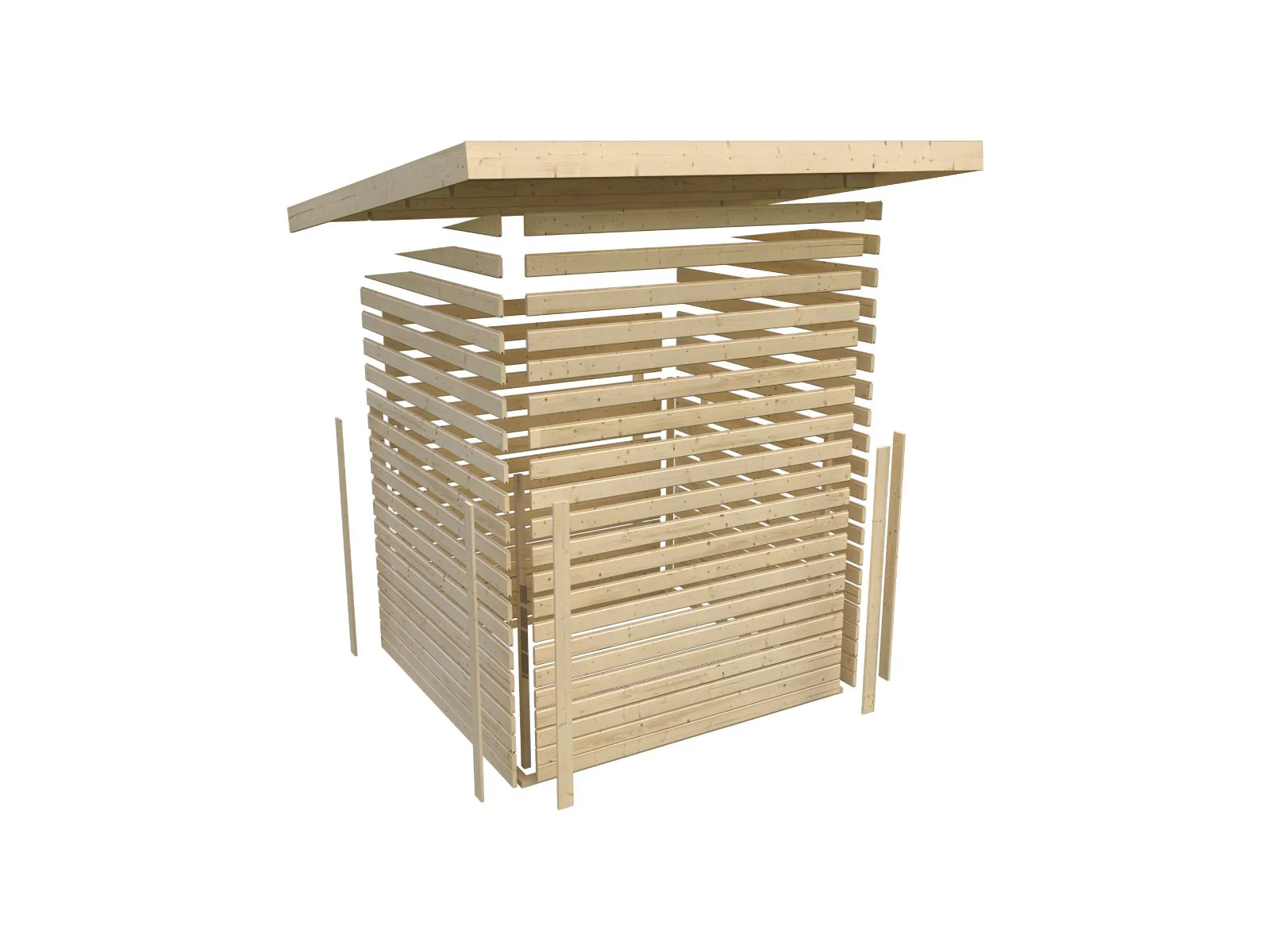 Karibu Gartenhaus Askola 2 natur 19 mm - Image 10
