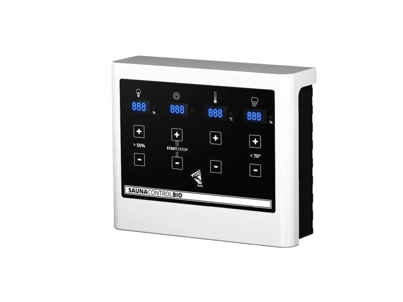 Karibu Saunahaus Miramar schwarz 73 mm inkl. 9 kW Bioofen externe Steuerung mit Vorraum - Image 6