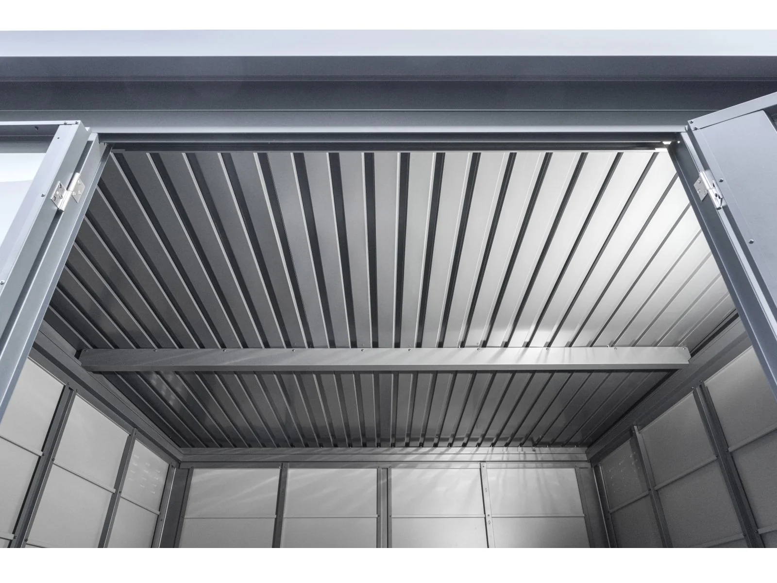 Wolff Finnhaus Metallgartenhaus Ulrik 2020, Felsgrau - Image 8